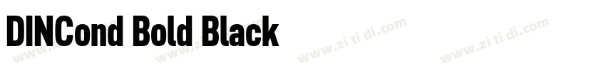 DINCond Bold Black字体转换